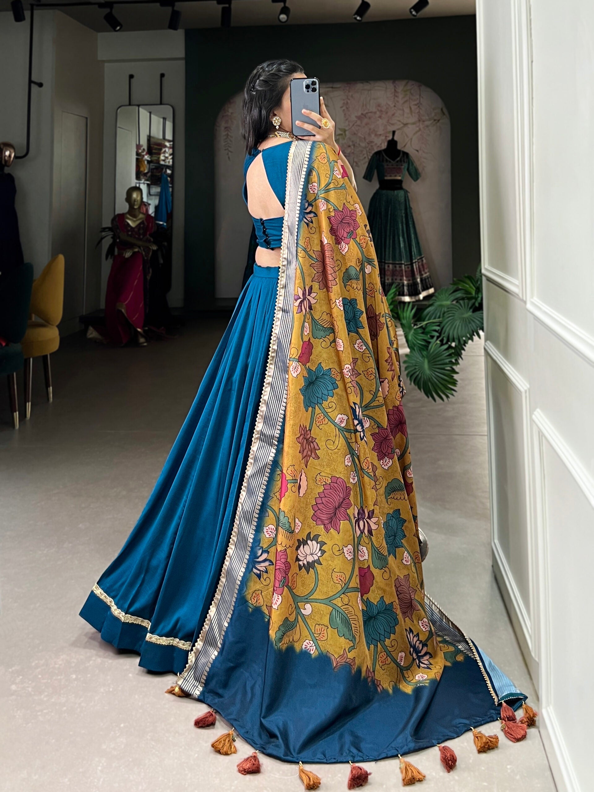 Chinon Silk Wedding Lehenga