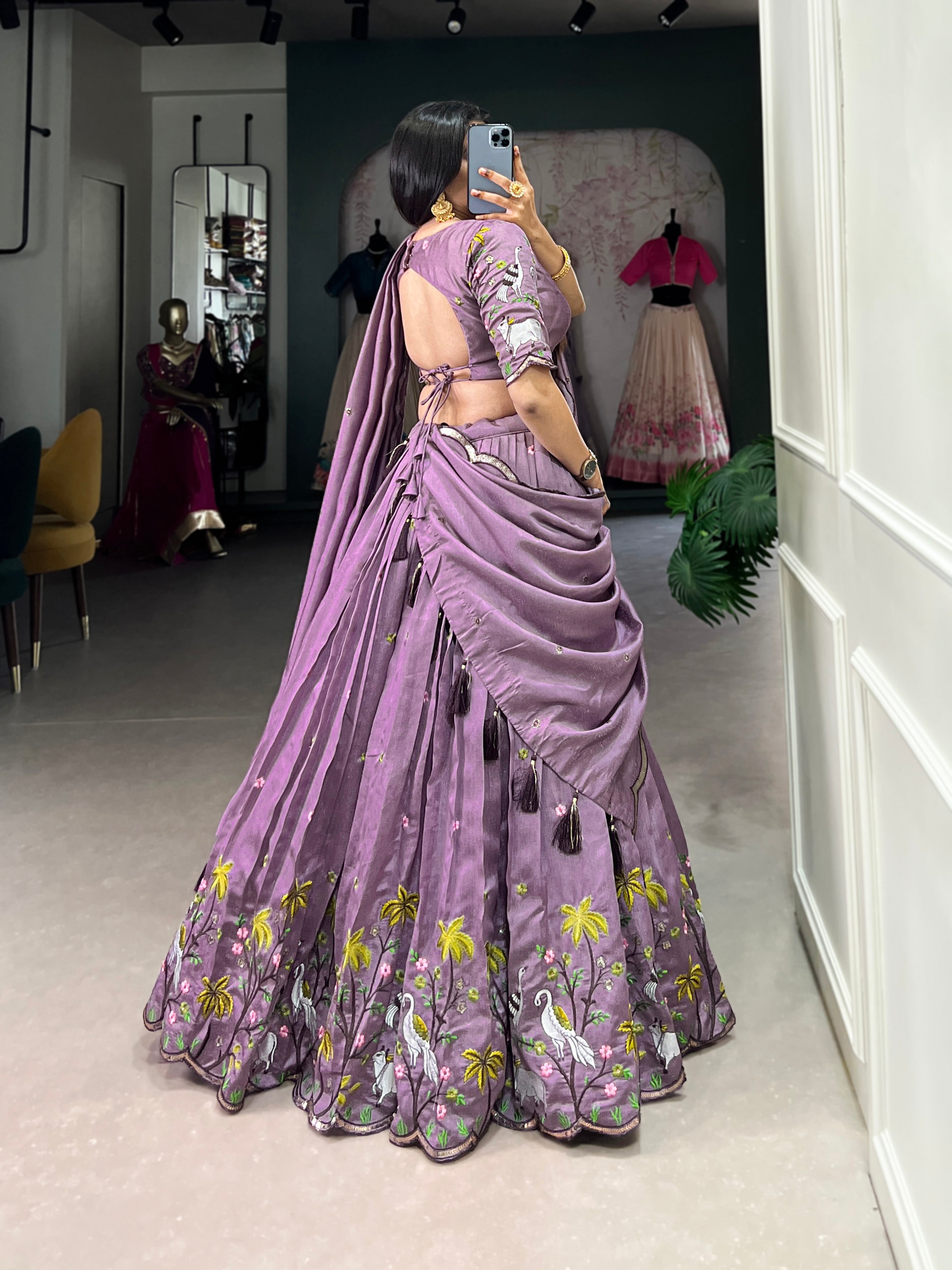 Bella Lavender Lehenga Choli