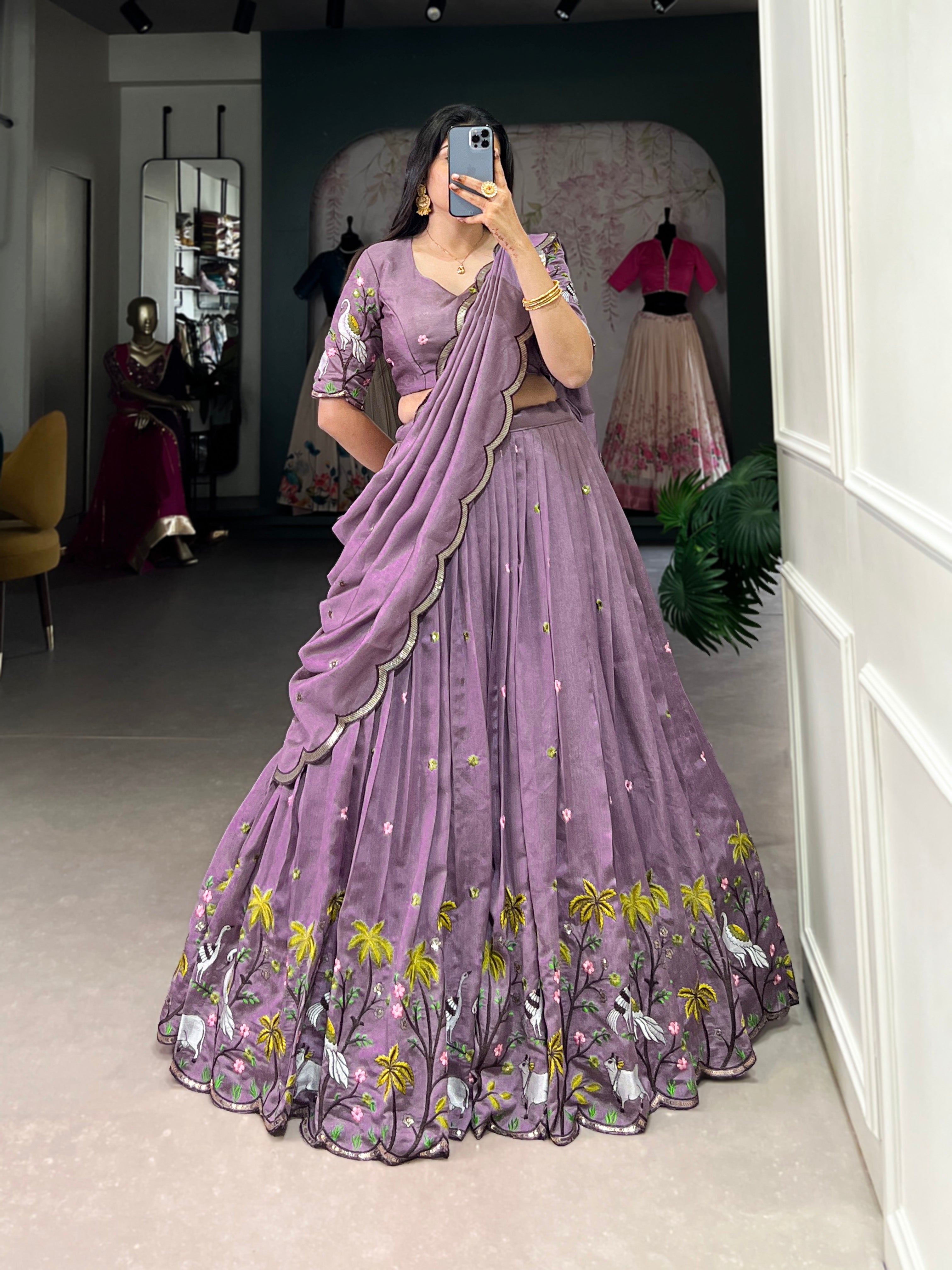 Bella Lavender Lehenga Choli
