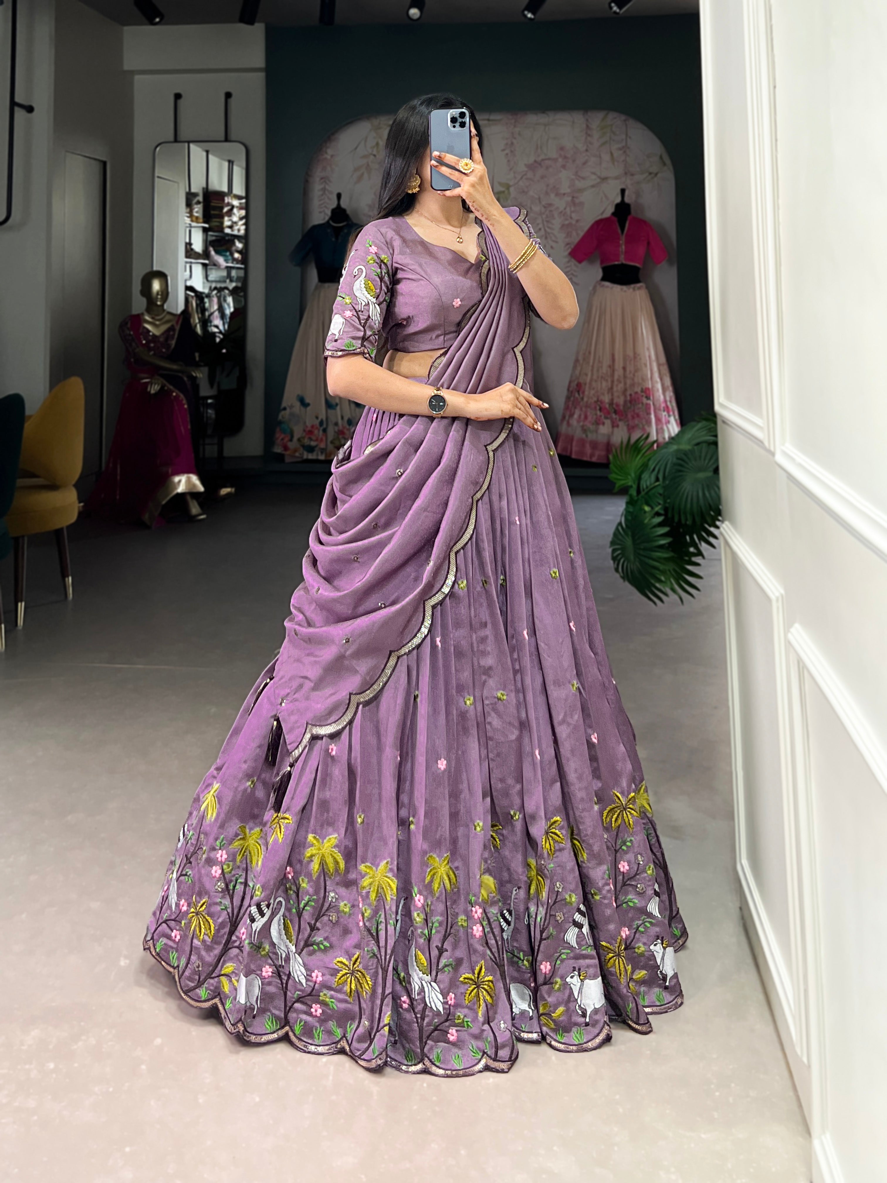 Bella Lavender Lehenga Choli