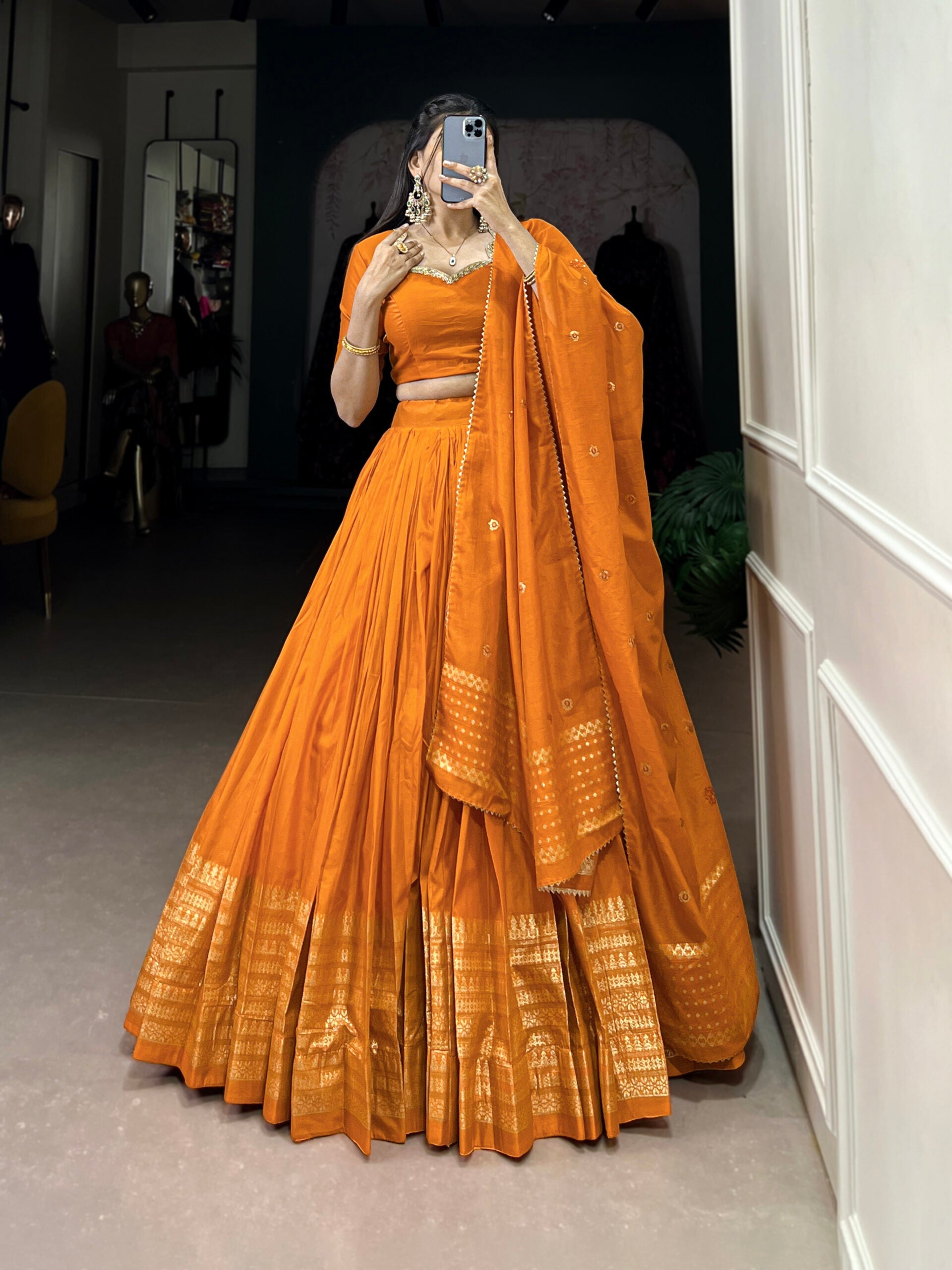 Prinsha Chanderi Lehenga