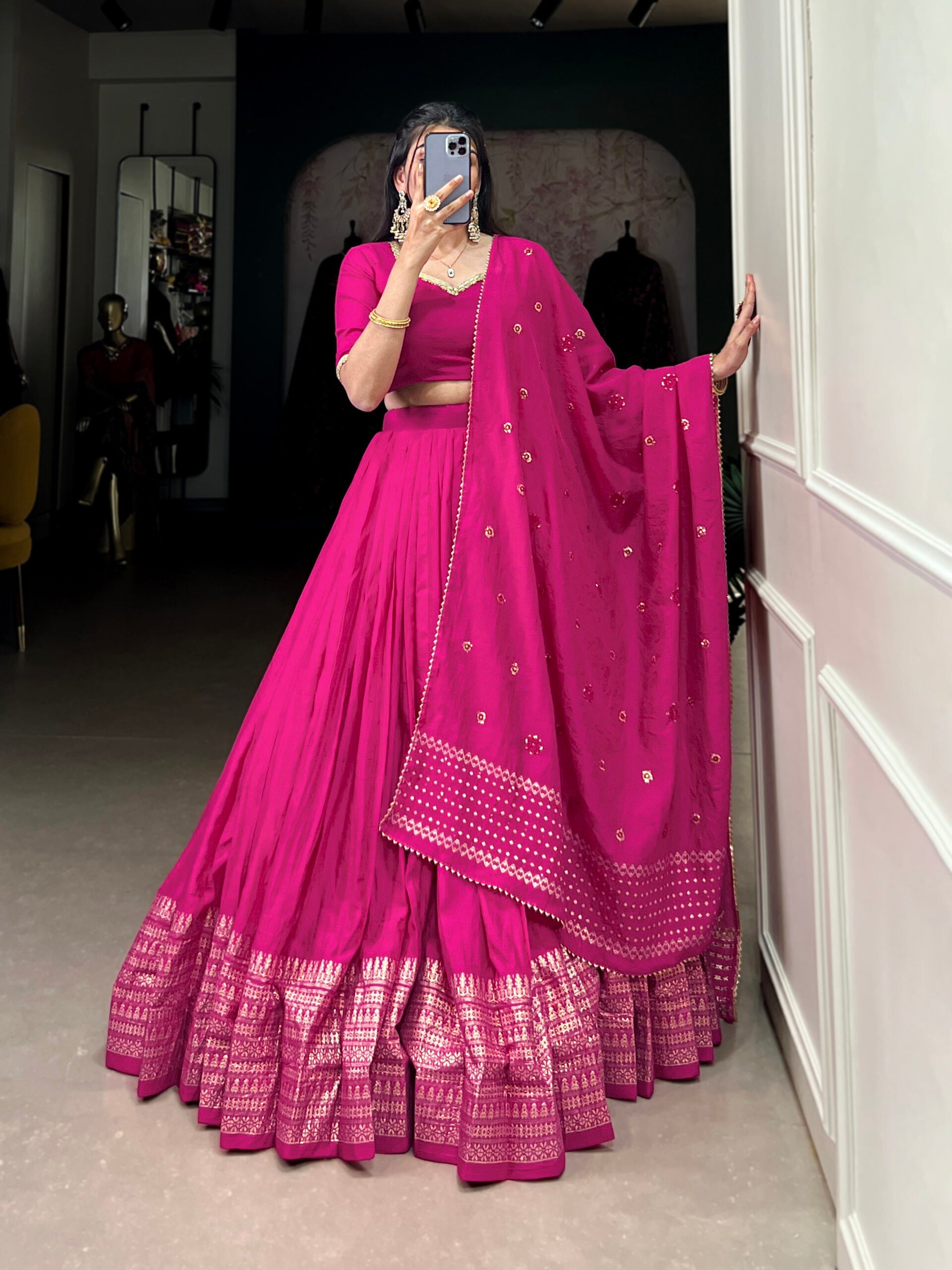 Prinsha Chanderi Lehenga