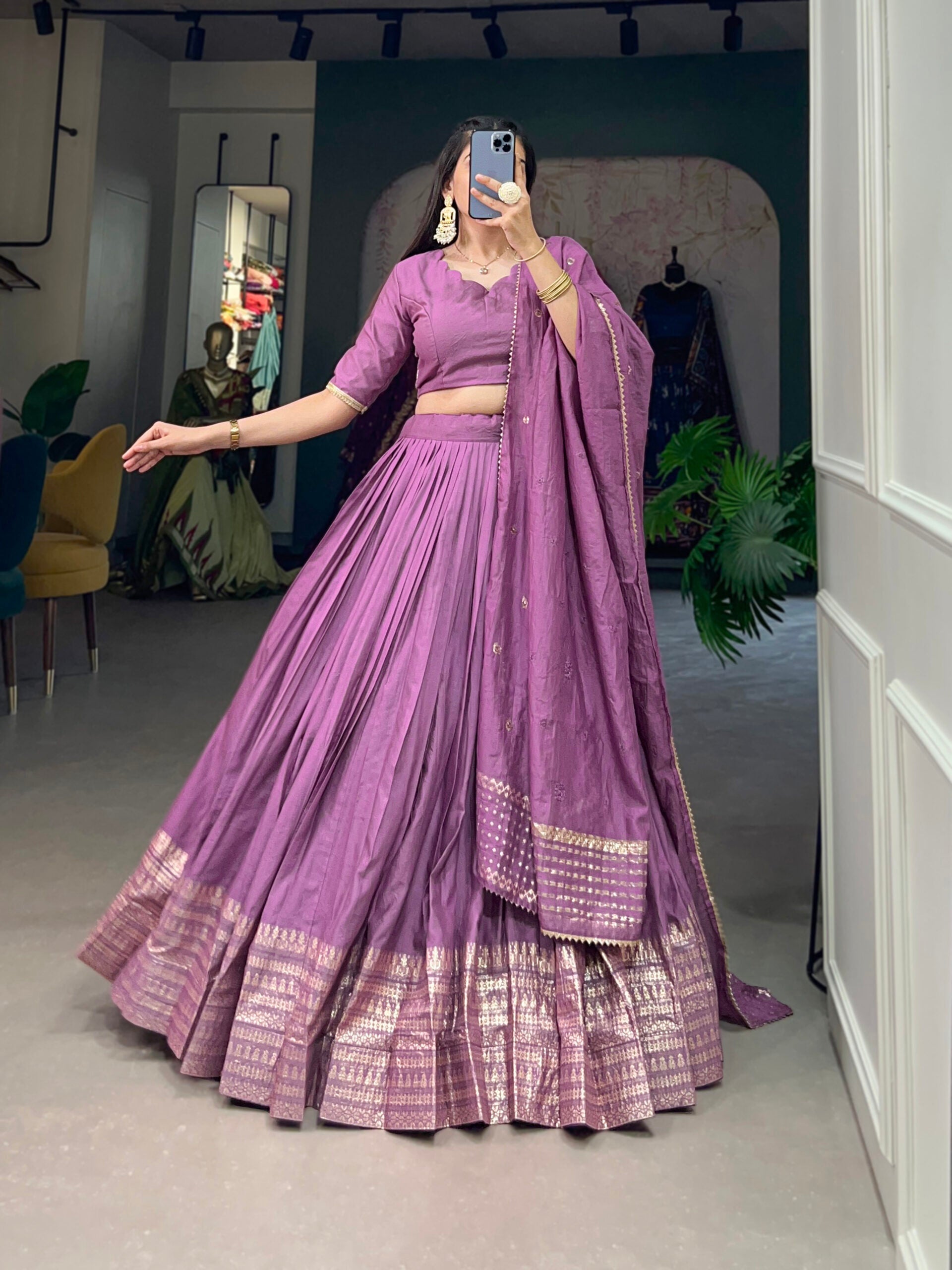 Prinsha Chanderi Lehenga