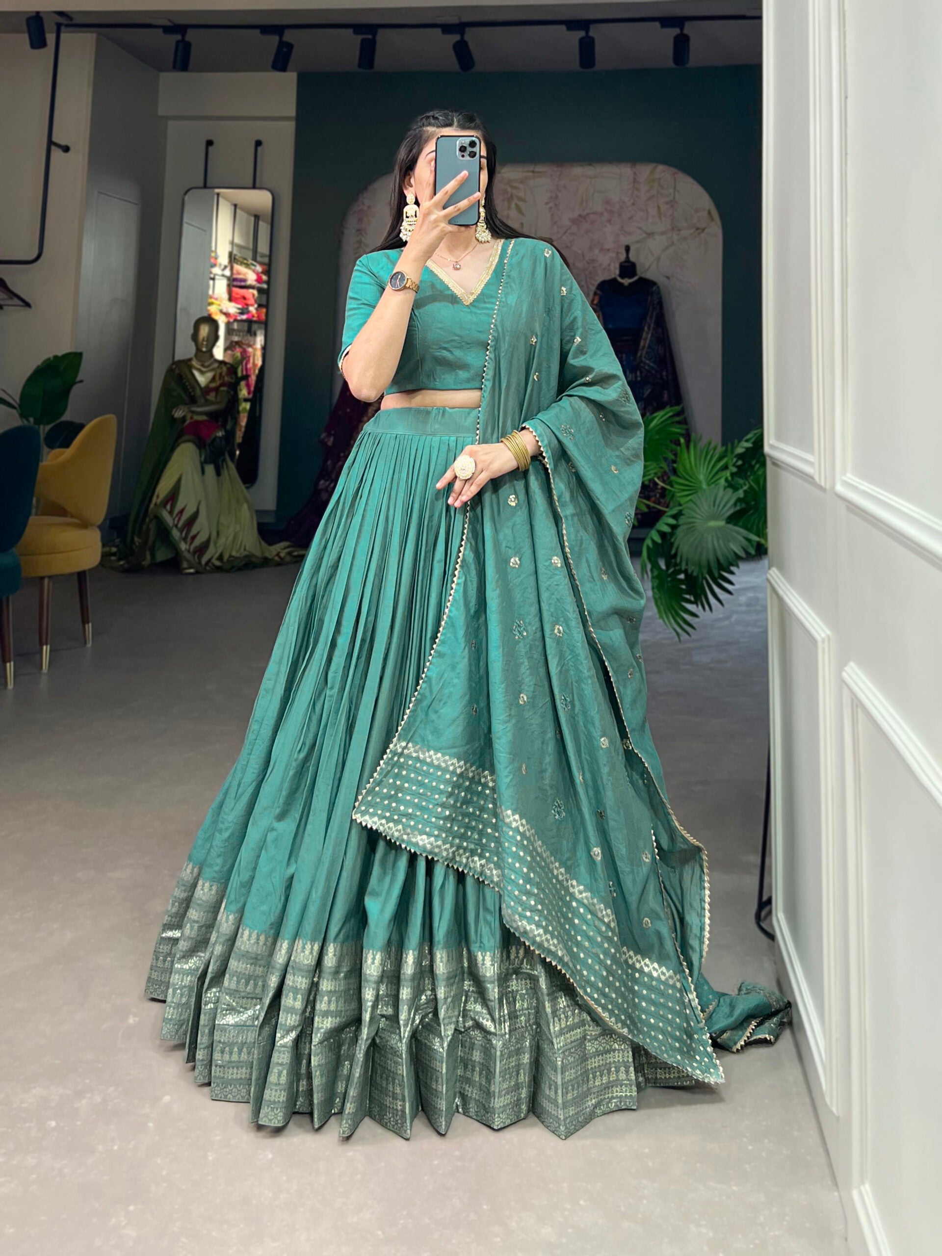 Prinsha Chanderi Lehenga