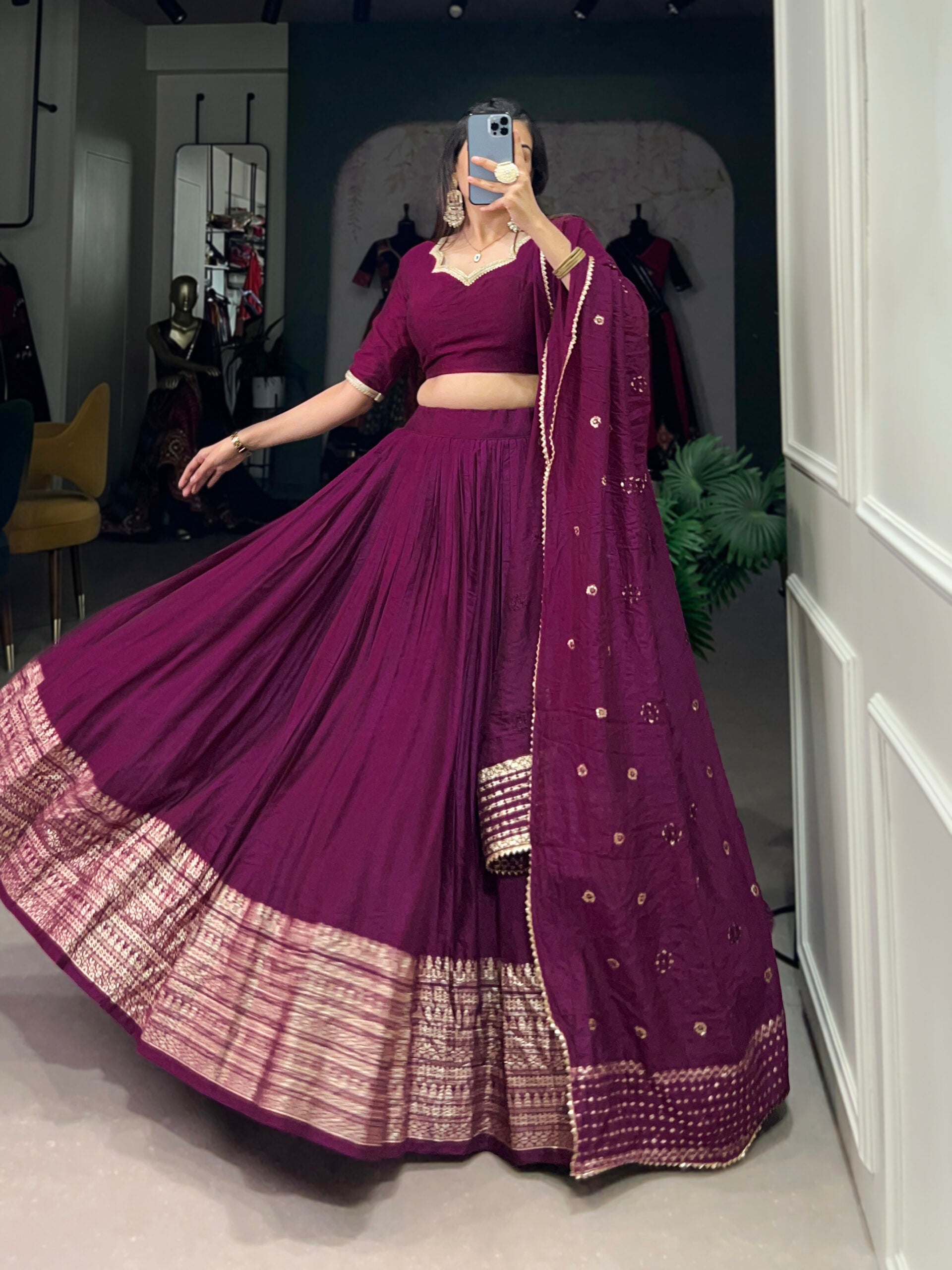 Prinsha Chanderi Lehenga