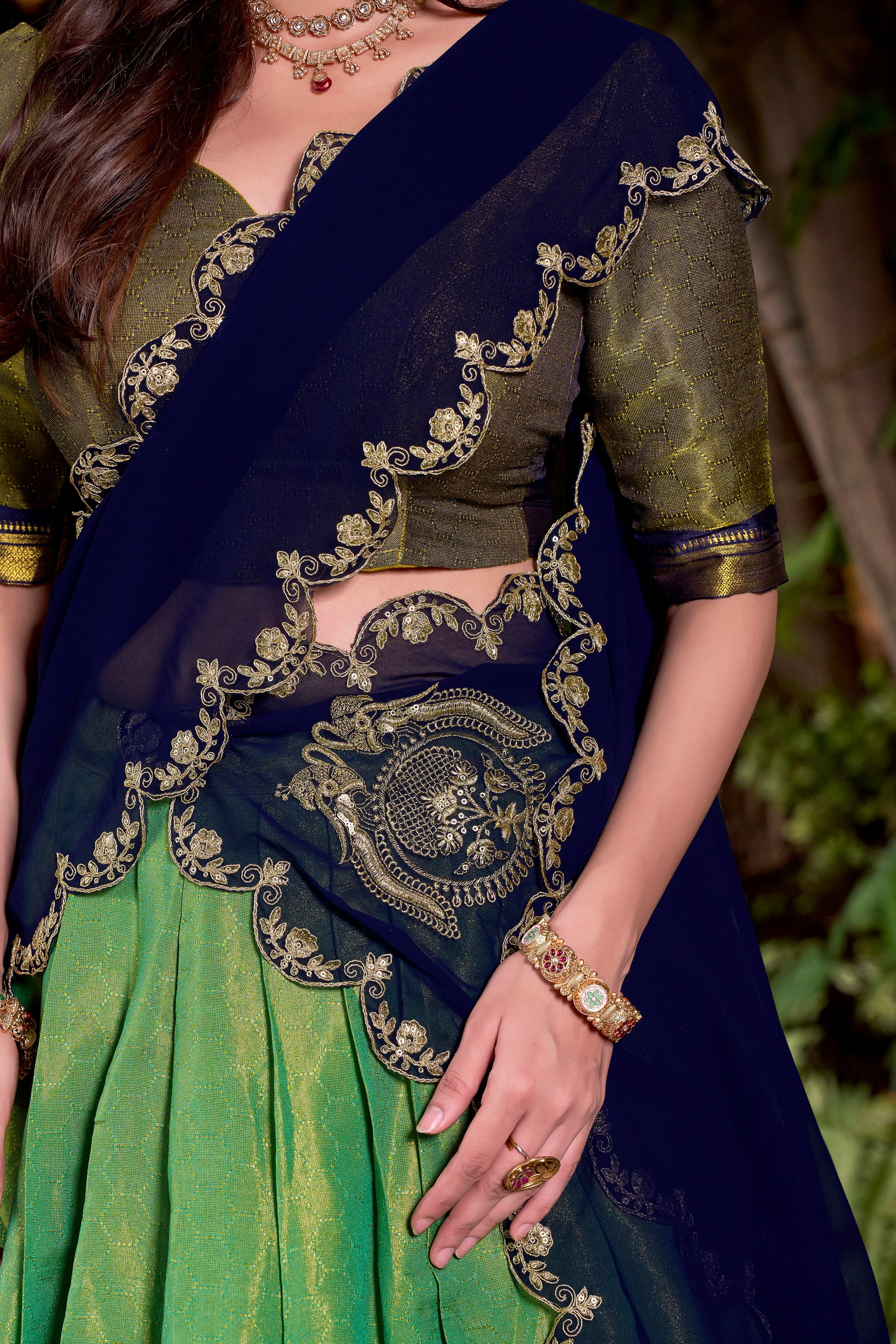Kanchipuram Silk Lehenga Choli