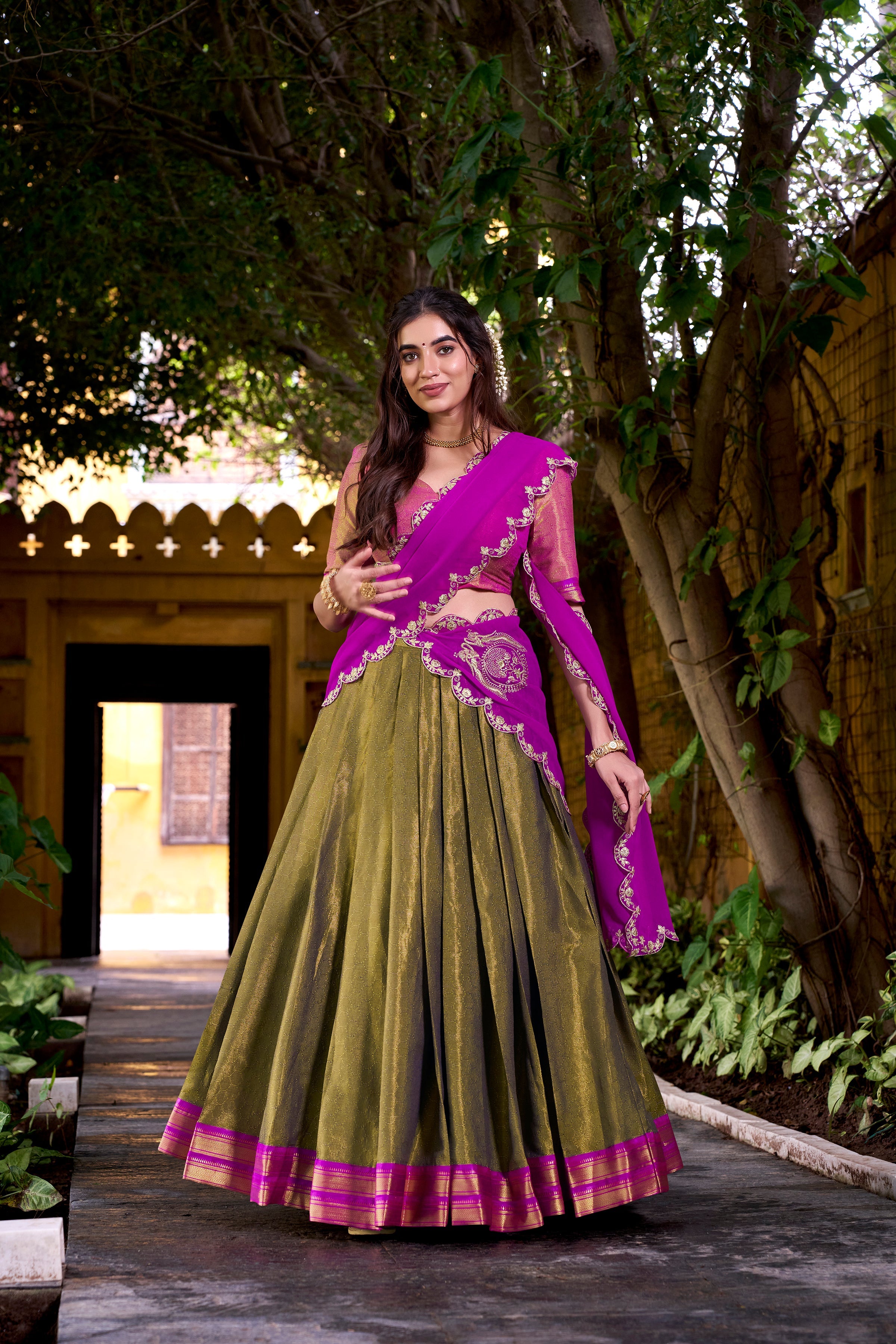 Kanchipuram Silk Lehenga Choli