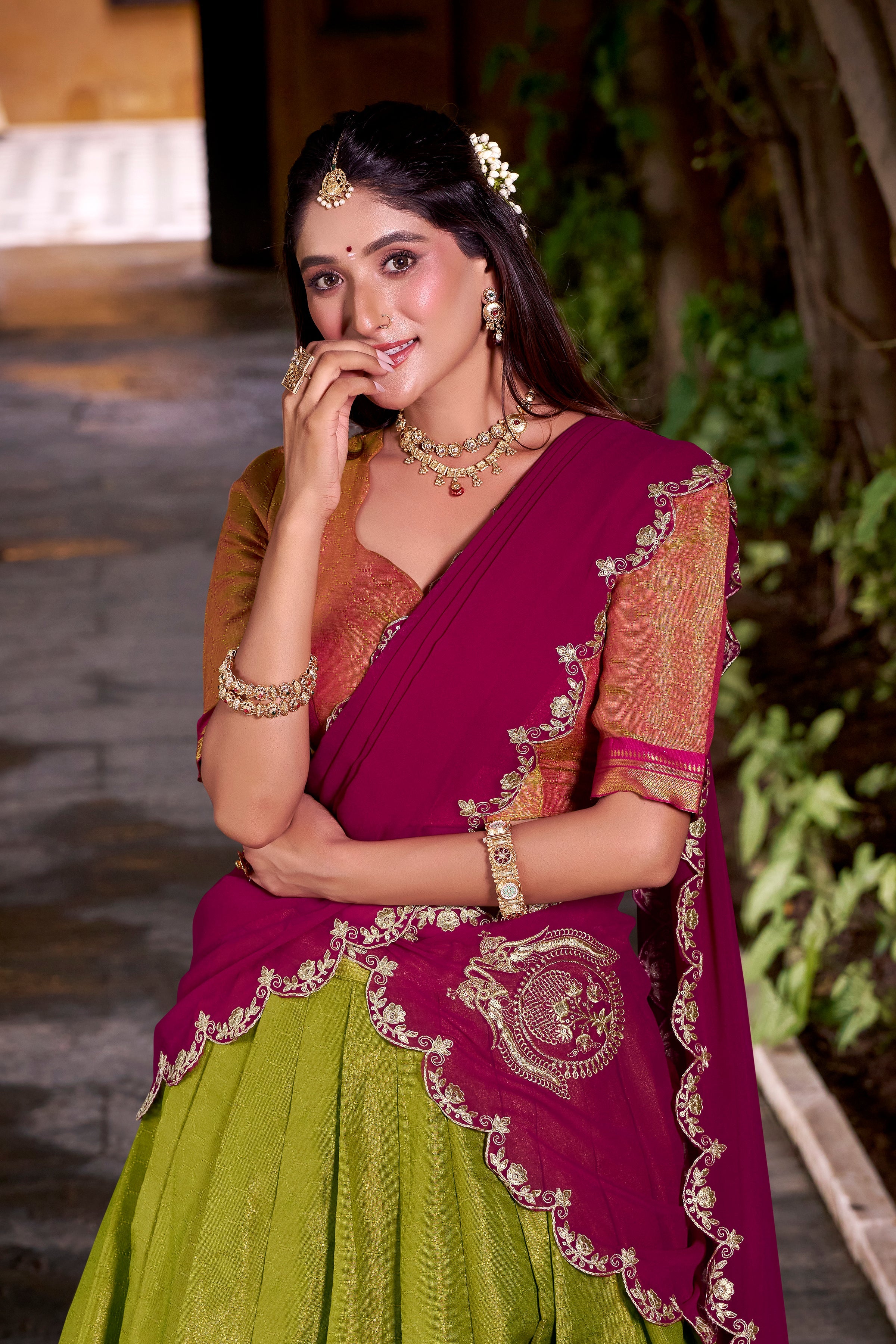 Kanchipuram Silk Lehenga Choli