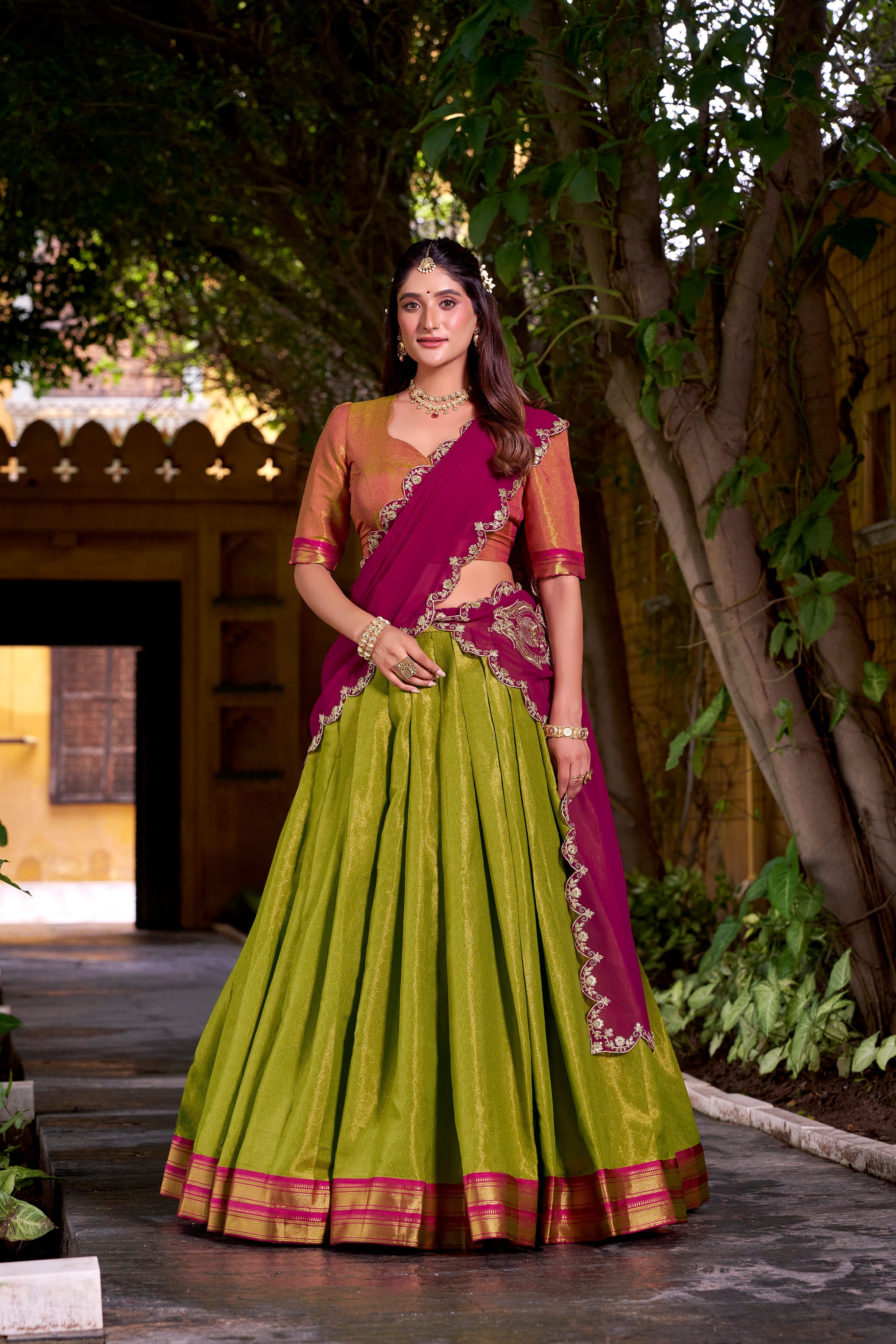 Kanchipuram Silk Lehenga Choli