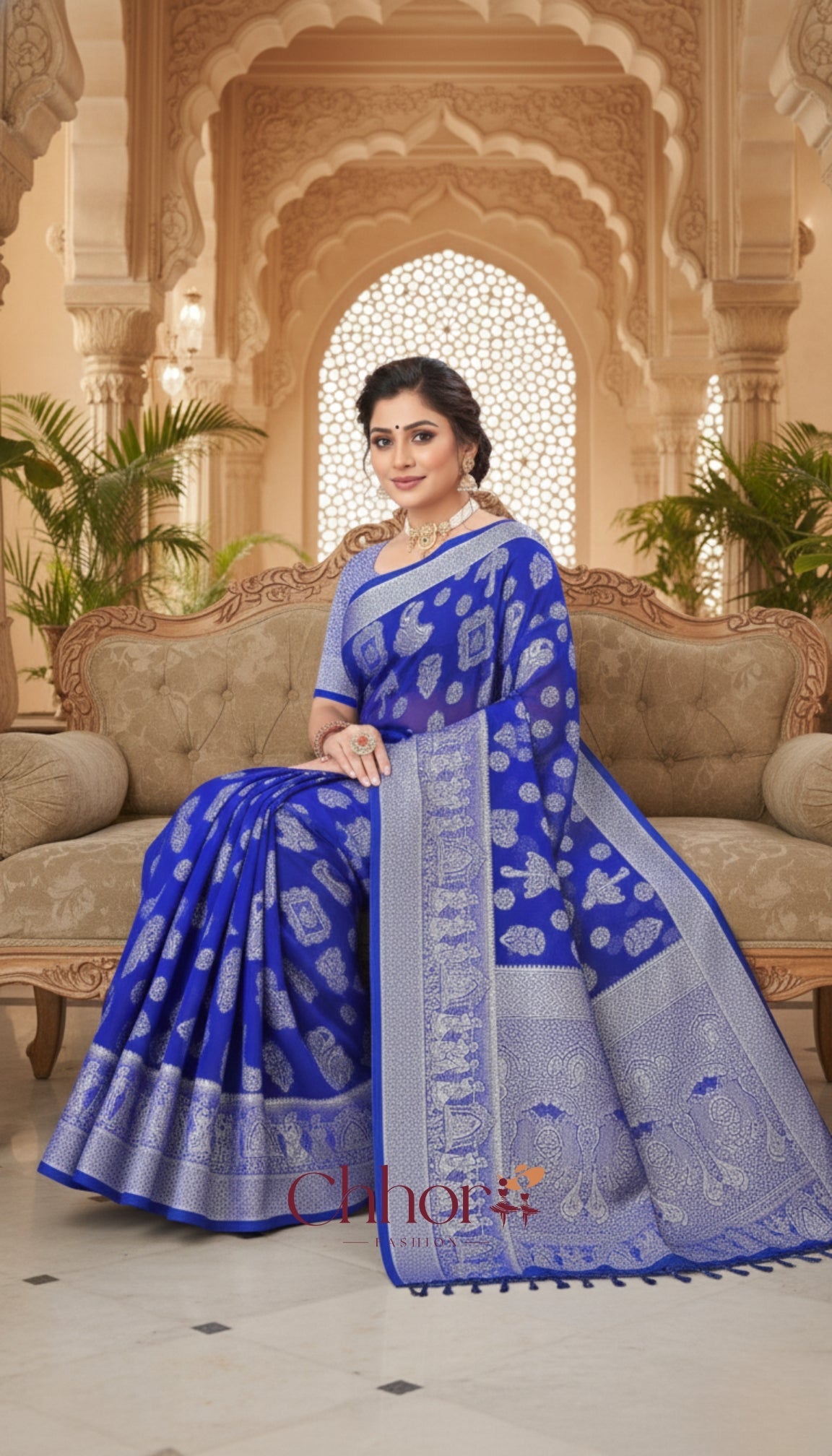 The Dulhan Parevadi Saree: Mesmerizing Blue for Parties