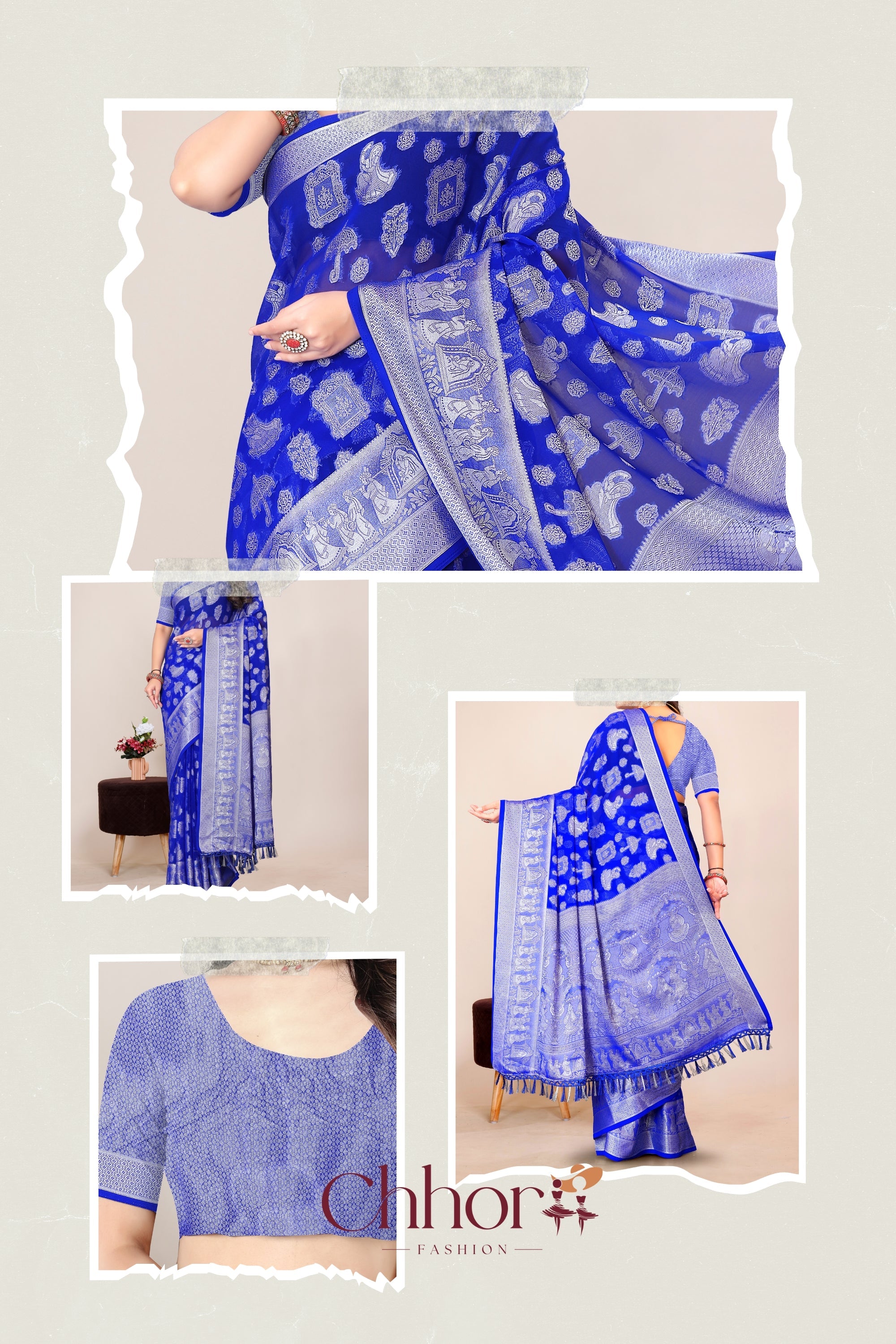 The Dulhan Parevadi Saree: Mesmerizing Blue for Parties