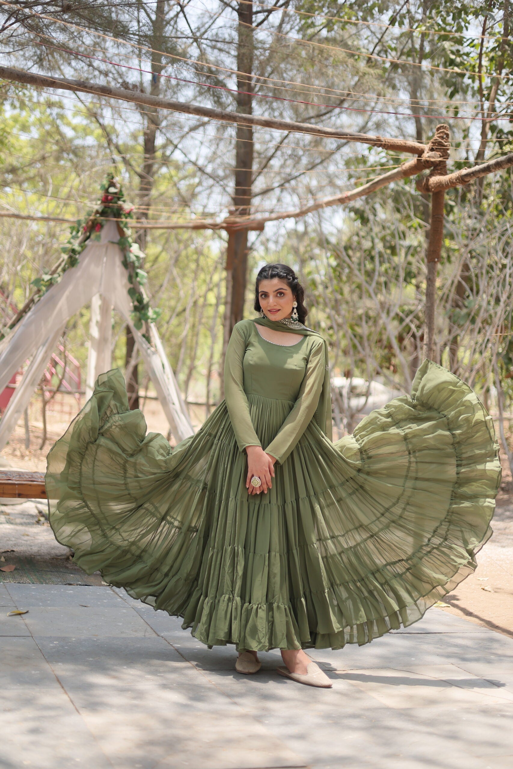 Ridhdhi Designer Frill Gown