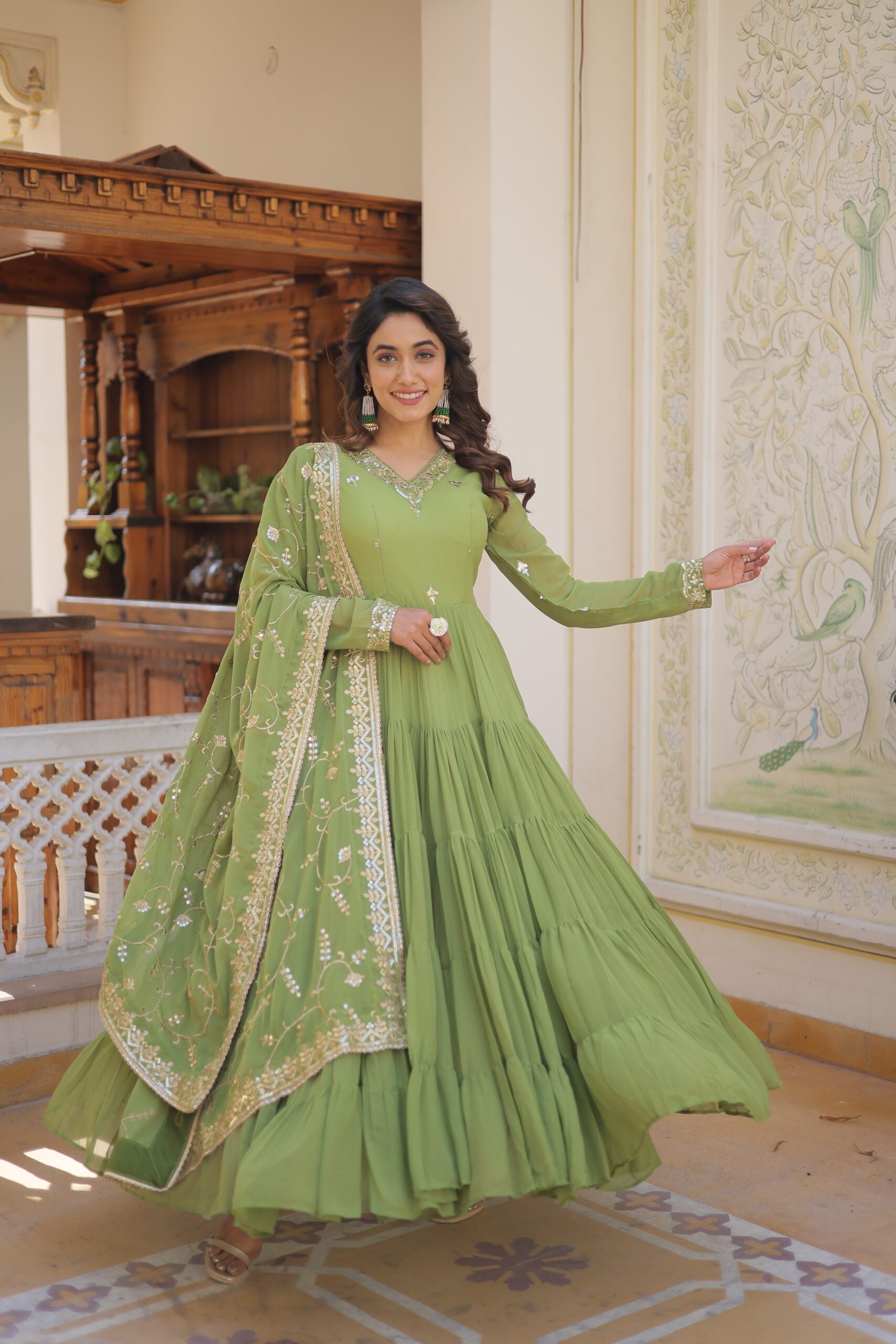 Radha Georgette Gown