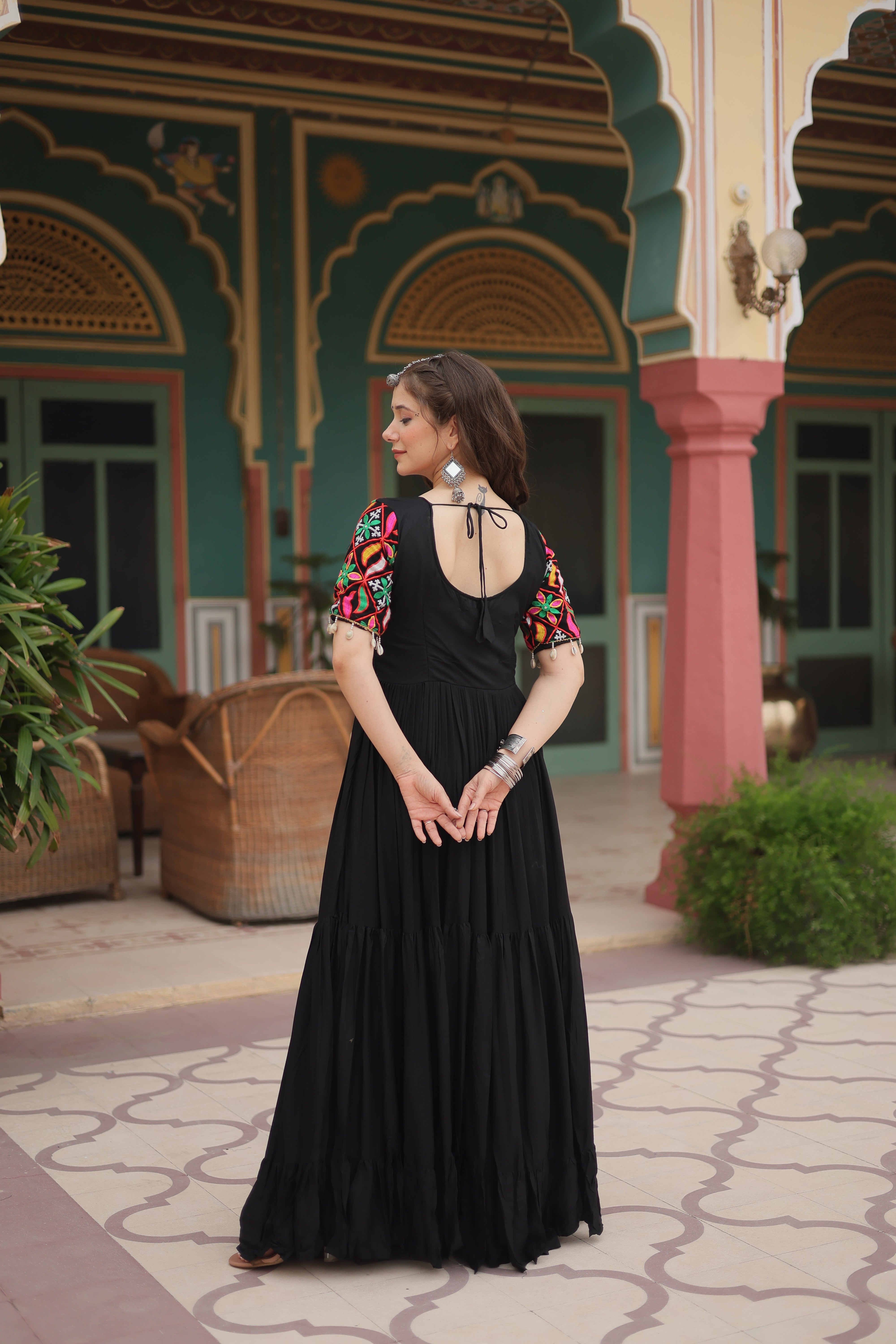 Utsara Black Gown Set