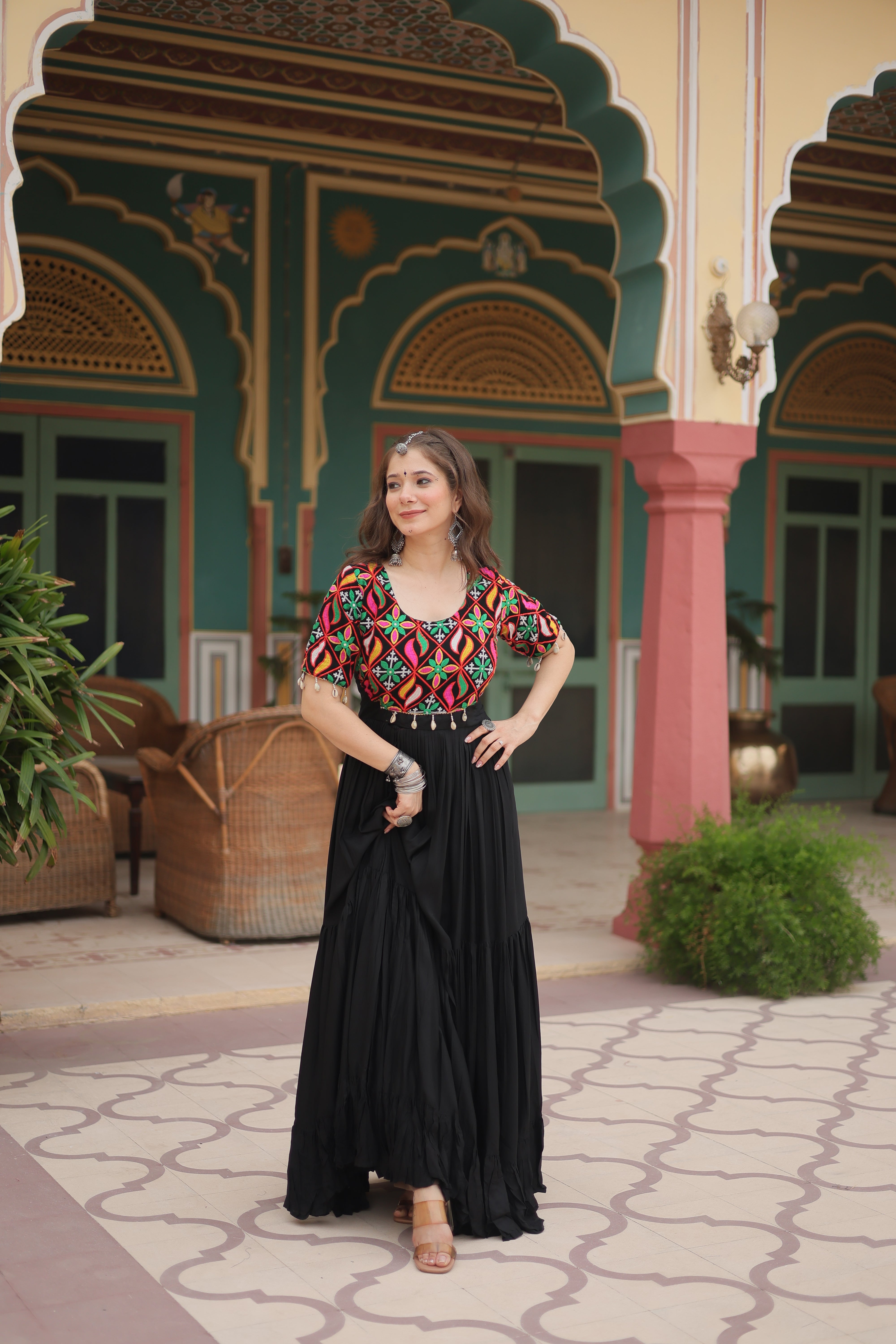 Utsara Black Gown Set