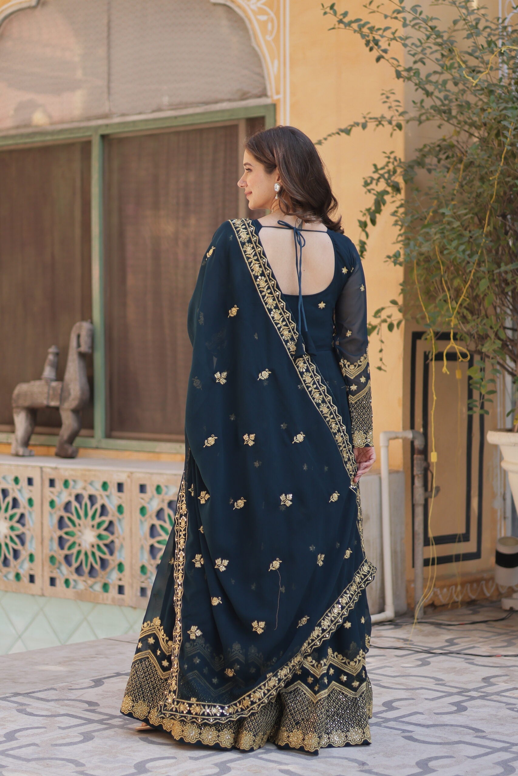 Designer Gown with Dupatta