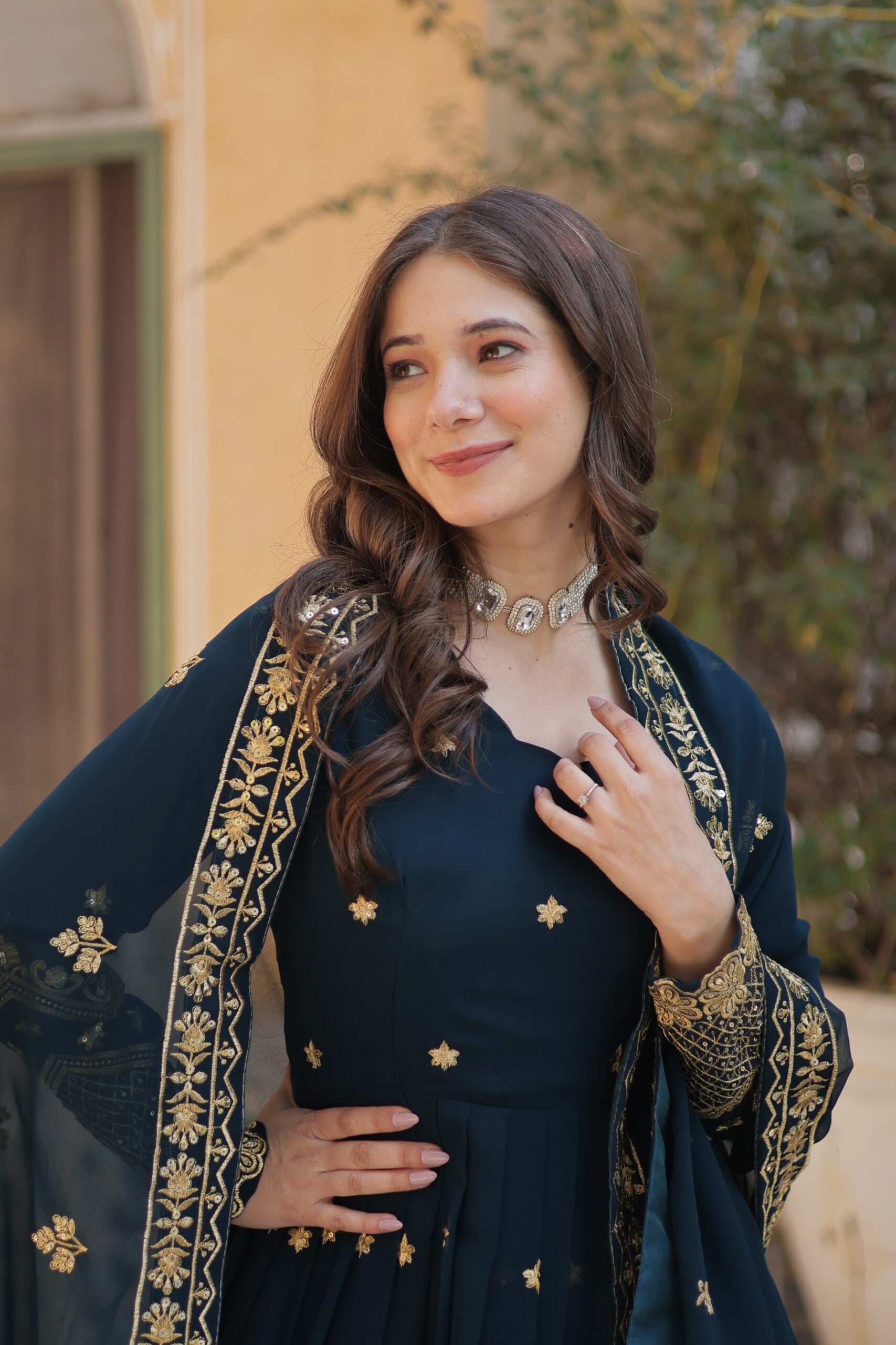 Designer Gown with Dupatta