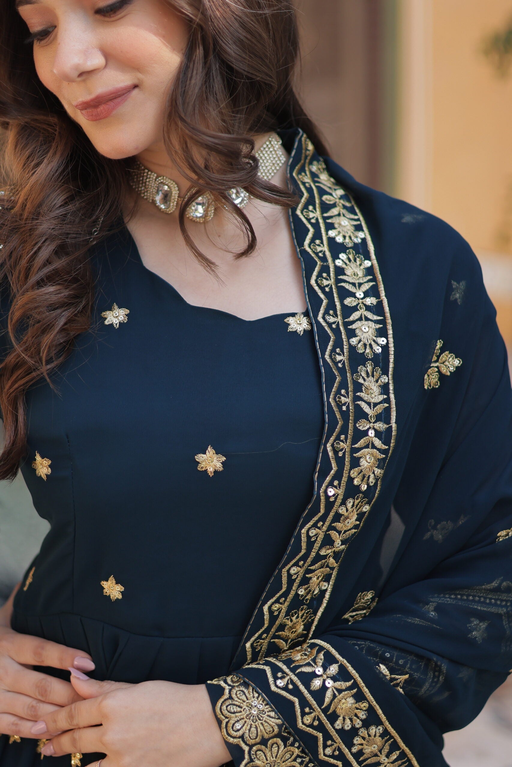 Designer Gown with Dupatta