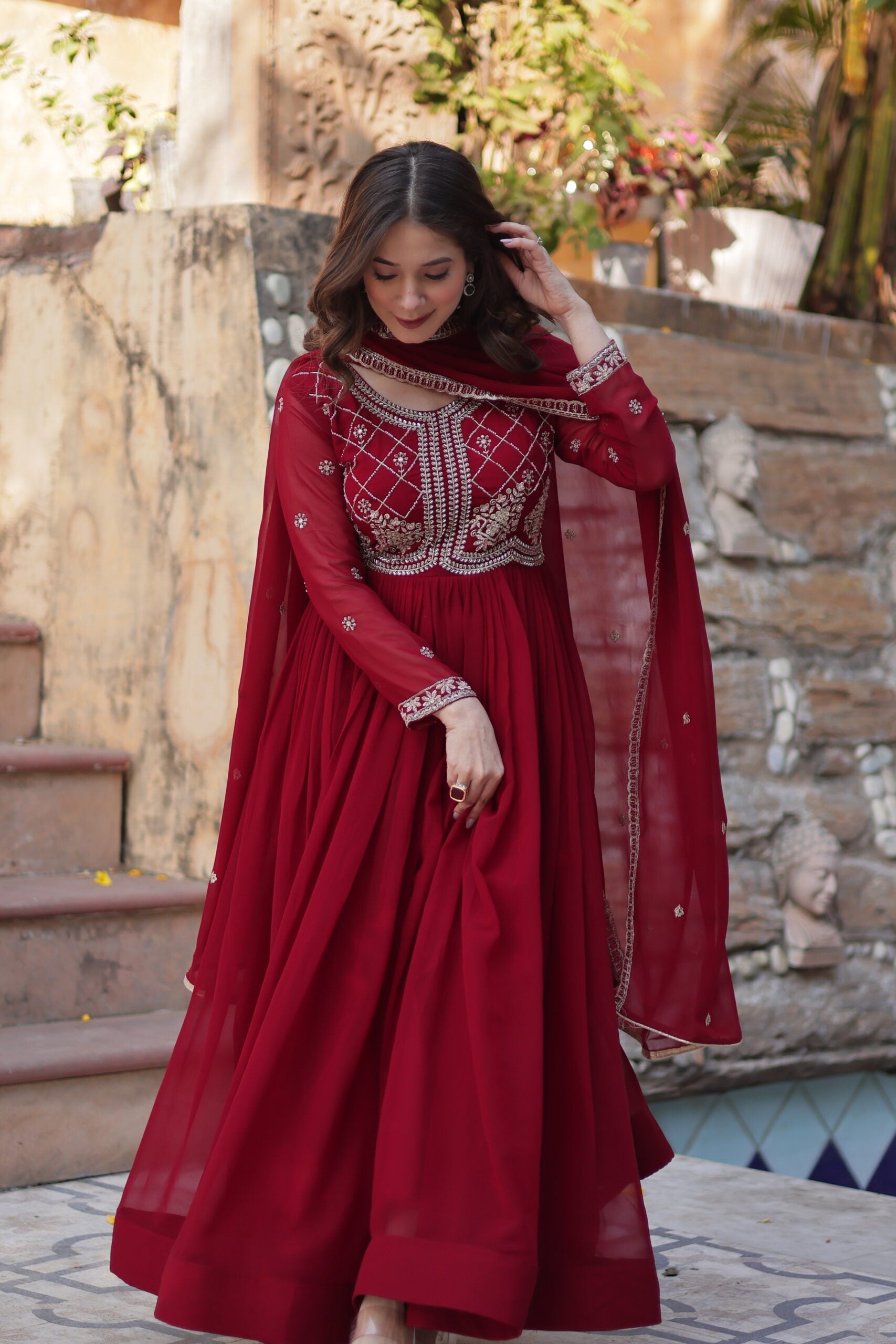 Radhika Embroidered Gown for Women