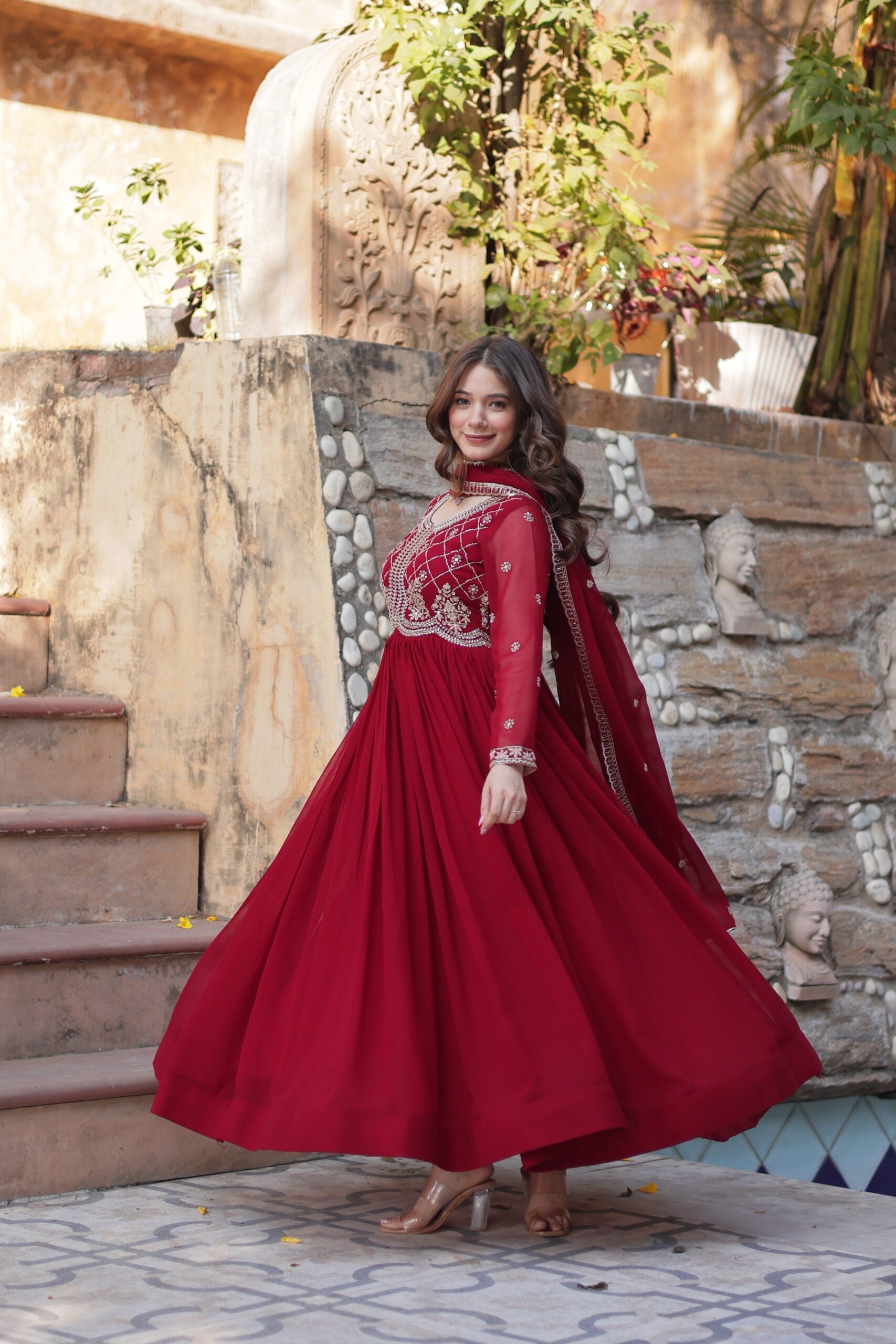 Radhika Embroidered Gown for Women