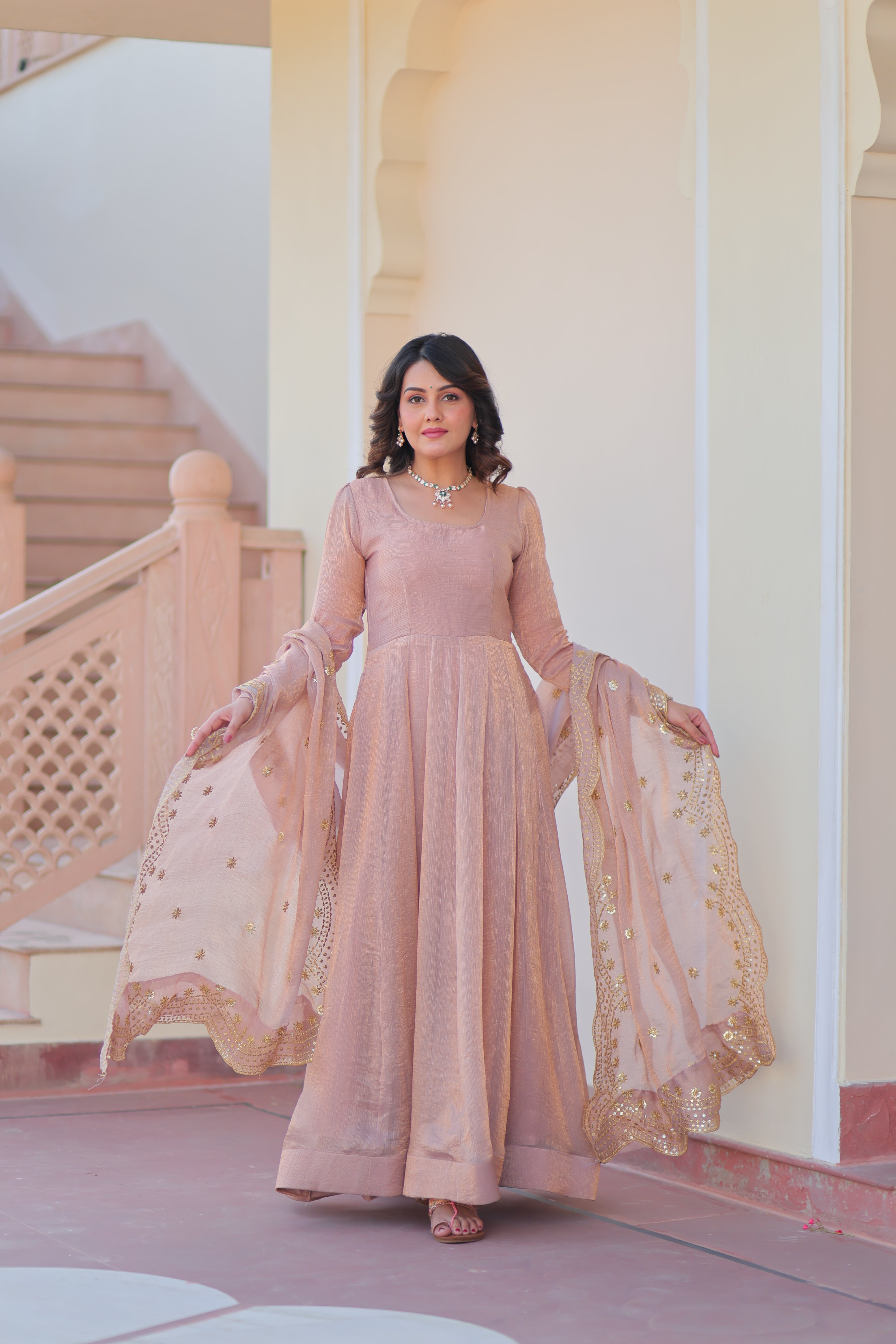 Fendy Chiffon Gown
