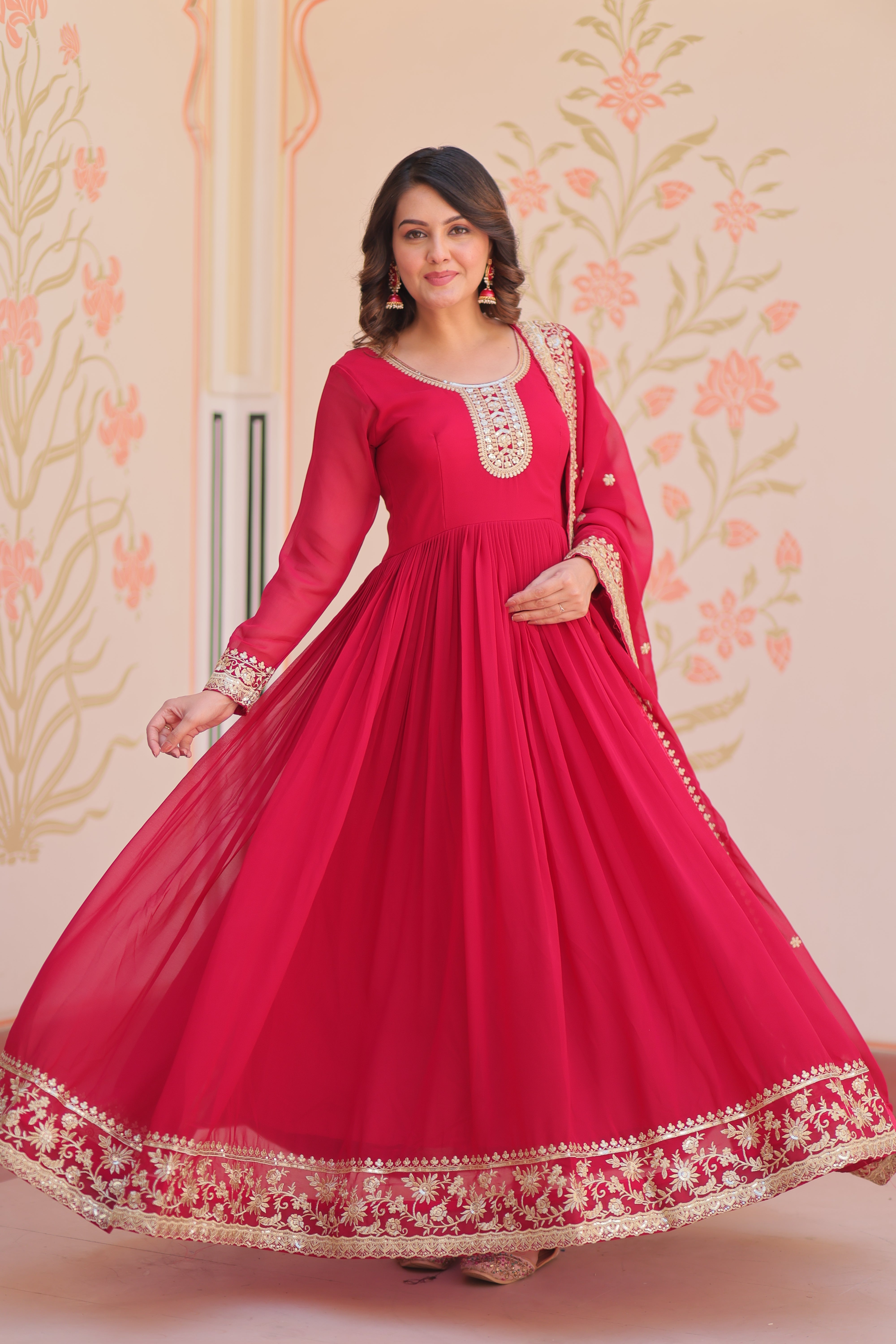 Manjari  Readymade Gown Set
